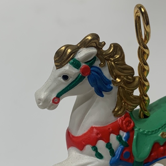 Carousel Horse Snow 1st Hallmark 1989 - Picture 10 of 12